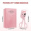 Heated Eyelash Curler,Upgraded 3-speed temperature-controlled LCD display 2