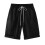 Dame Capri-shorts i hør med papirpose, sort L 4
