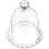 Small Glass Cloche Dome with Base and 1 Cake Tray 4