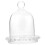 Small Glass Cloche Dome with Base and 1 Cake Tray 5