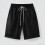 Dame Capri-shorts i hør med papirpose, sort L 5