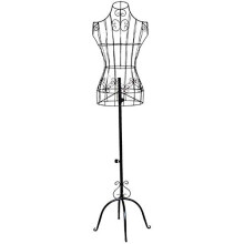 Female Dress Form Mannequin with Adjustable Height Metal Stand for Sewing and Clothing Display, 3 Colors