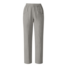 Women's Relaxed Fit Cropped Ankle Pants Gray Size S