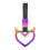 Heart Shaped Car Tow Strap with Dual Function Handle,  Visibility Rear Bumper Warning Ring 1