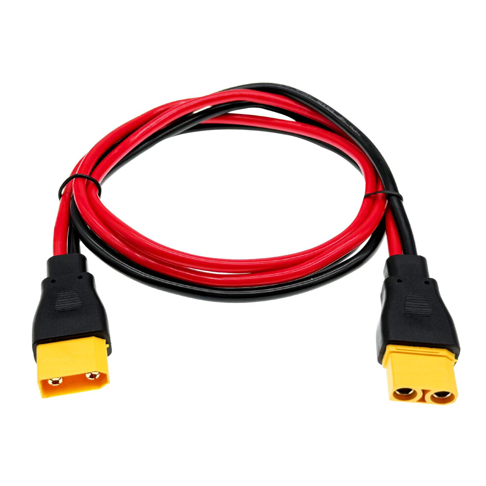 Xt90 Extension Cable 10Awg 3.2Ft Male To Female Connector For Solar Power Station Rc Battery Lowloss Power Transfer 9073542715733
