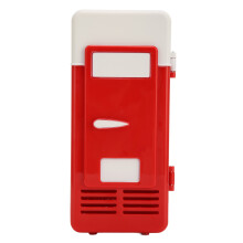 Tragbarer USB-Kühlschrank Kühlbox 5V Isolierter Halbleiter-Auto-Kühler Rot