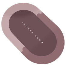 Tappetino da Bagno Tappetini da Bagno Super Assorbenti Tappetini da Bagno Ad Asciugatura Rapida Tappetini Antiscivolo Moderni Semplici (Rosa)