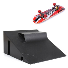 Kinder Finger Skateboards Park Rampe Set Tech ÜBung Deck Lustiges Interieur Extrem Sport Finger Training Spielzeug,Stil A