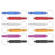 12Pcs Portable Aluminum Whistles for Hiking Boating and Safety