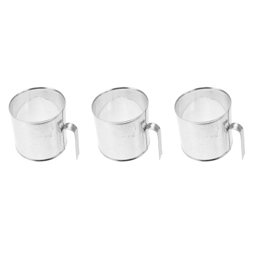 3Pcs Stainless Steel Cotton Candy Machine Fixing Rings Silver Storage