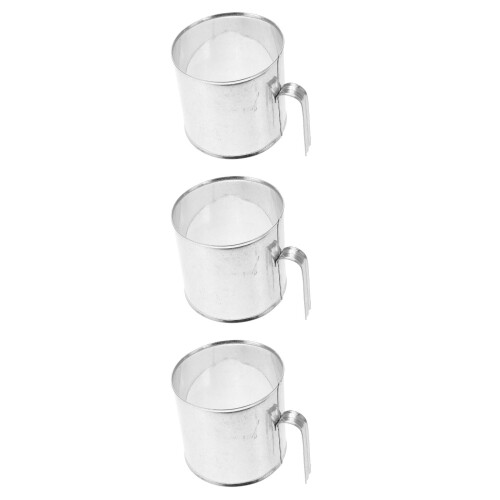 3Pcs Stainless Steel Cotton Candy Machine Fixing Rings Silver Storage 1