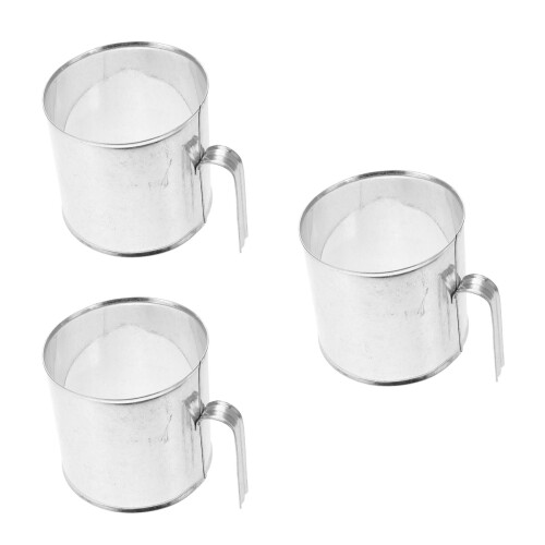 3Pcs Stainless Steel Cotton Candy Machine Fixing Rings Silver Storage 2