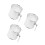 3Pcs Stainless Steel Cotton Candy Machine Fixing Rings Silver Storage 4