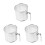 3Pcs Stainless Steel Cotton Candy Machine Fixing Rings Silver Storage 6