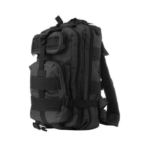 1Sac À Camouflage Noir Multifonction Poches Ajustables