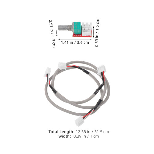 5Pcs Multi Dual Potentiometer Knob Metal Plastic Audio Preamp Module 1