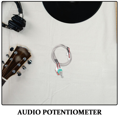 5Pcs Multi Dual Potentiometer Knob Metal Plastic Audio Preamp Module 2