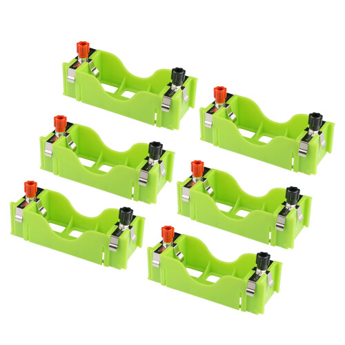 6 Pack Large Battery Holder Case for Physics Experiments, ABS Material with Stable Electrical Connection 2