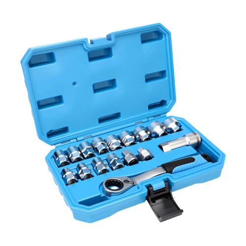 Pass Through Socket Spanner Set Featuring-17 piece set