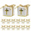 50Pieces Religious Holiday Candy Holder Foldable Cardboard-Gold 6