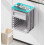 Foldable Hanging Kitchen Trash Can, Transparent Wall Mounted SpaceSaving Garbage Bin Yellow 4