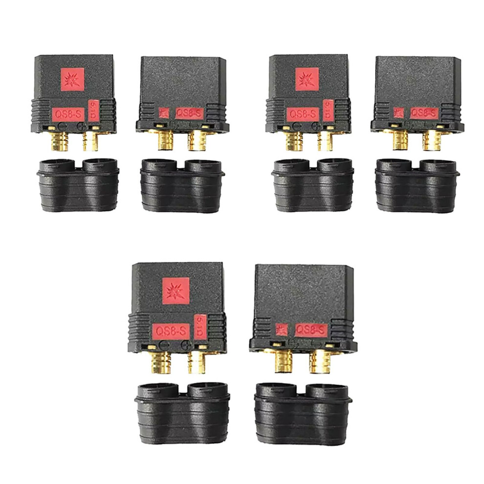 Qs8s Antispark Battery Connector 3 Pairs, Current Goldplated Plug For Rc Car And Drone 9073542716174