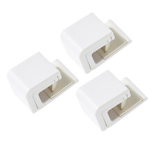3pcs Wall Mounted Toothpaste Holder and Dispenser for Bathroom Organization Space Saver