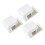 3pcs Wall Mounted Toothpaste Holder and Dispenser for Bathroom Organization Space Saver 1