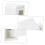 3pcs Wall Mounted Toothpaste Holder and Dispenser for Bathroom Organization Space Saver 3