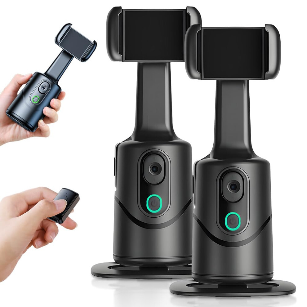 Ai Tracking Phone Tripod With 360 Smooth Rotation And Gesture Control For Video Recording, 2Pcs 9330225006251