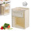 Foldable Hanging Kitchen Trash Can, Transparent Wall Mounted SpaceSaving Garbage Bin Yellow 1