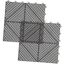2pcs Interlocking Shower Mat Non Slip Quick Drain Tiles for Pool Deck and Car Trunk