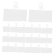 50pcs Plastic Wire Shelf Tag Holders with Binder Cards for Clear Retail  Labels