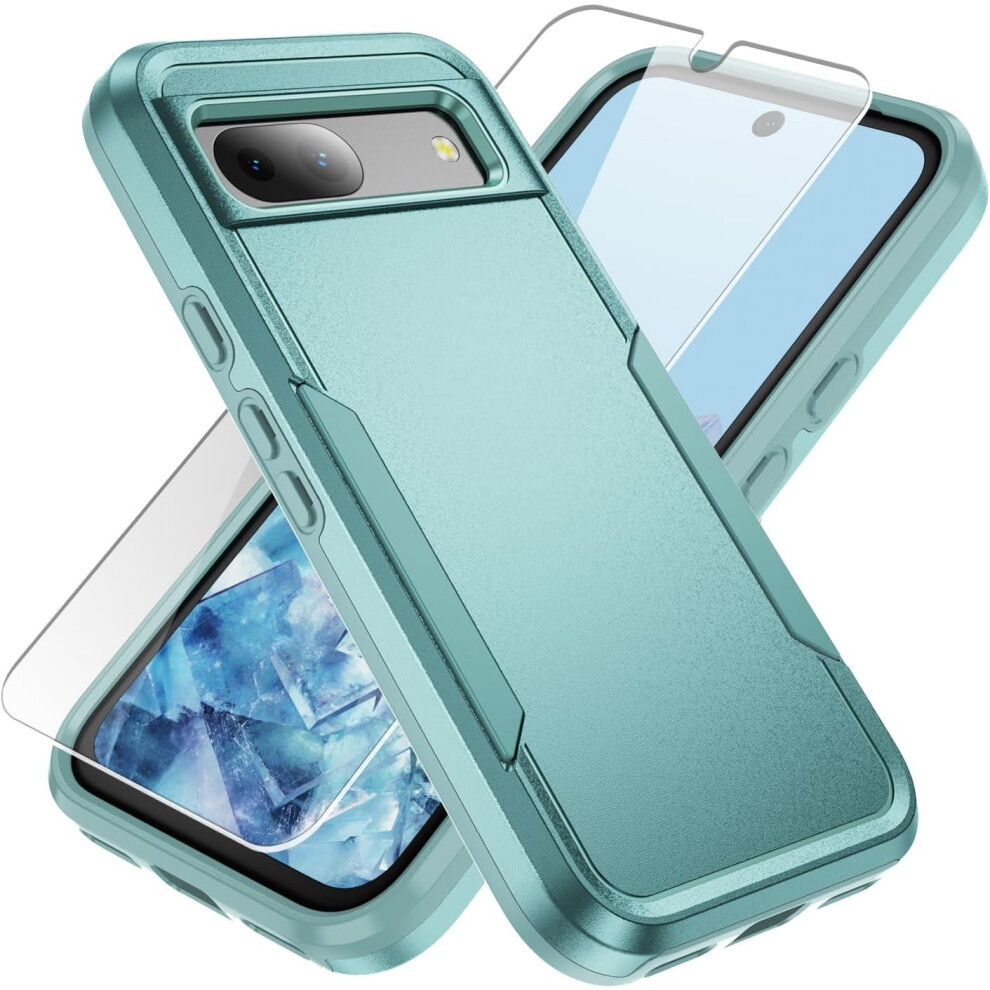 Military Grade Drop Protection Shockproof Cell Phone Case For Google Pixel 8A, Green 9365509571293