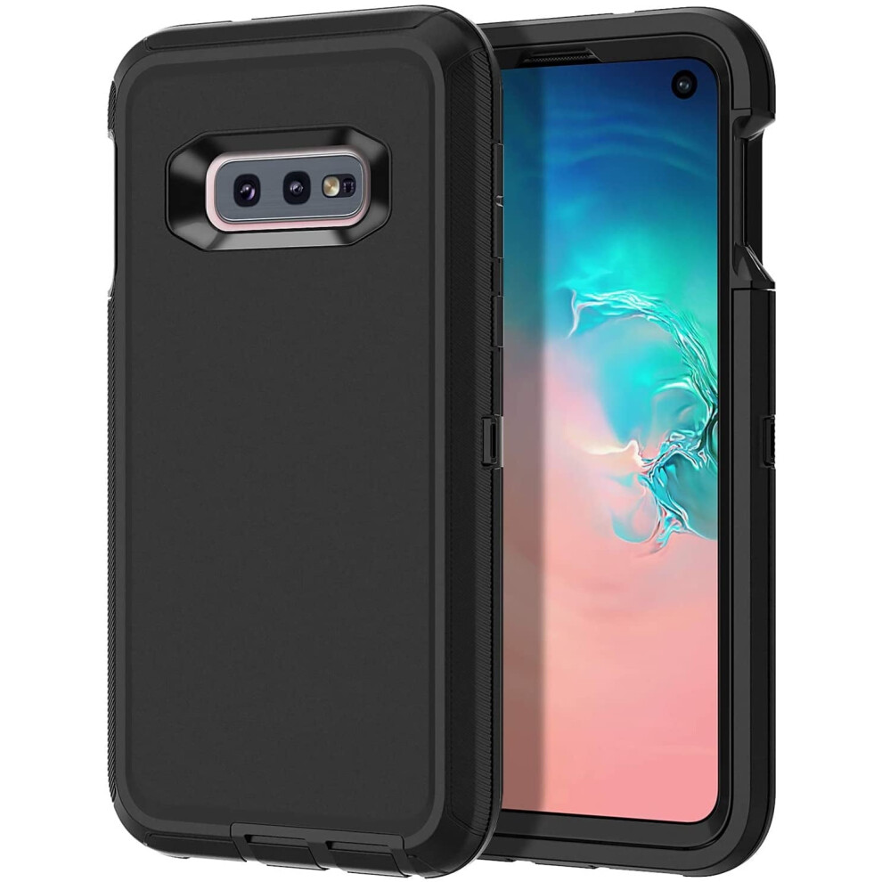 Heavy Duty Triple Layer Case For Samsung Galaxy S10e Â Shockproof, Dropproof, Dustproof, Anti-Scratch, Black 9365509571545