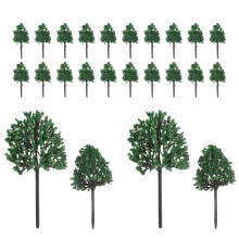 Kunstig tremodell i premium plastmateriale, naturtro design, assorterte farger, 24 stk.