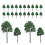 Artificial Tree Model Premium Plastic Material Lifelike Design Assorted Color 24Pcs 1