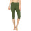 Plus Size Essential Basic Bomull Spandex Stretch Nedanför Knä 15" Långa Leggings 1