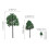 Artificial Tree Model Premium Plastic Material Lifelike Design Assorted Color 24Pcs 2