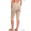 Dam Essential Basic Bomull Spandex Stretch Nedanför Knä Långa Capri Leggings 4