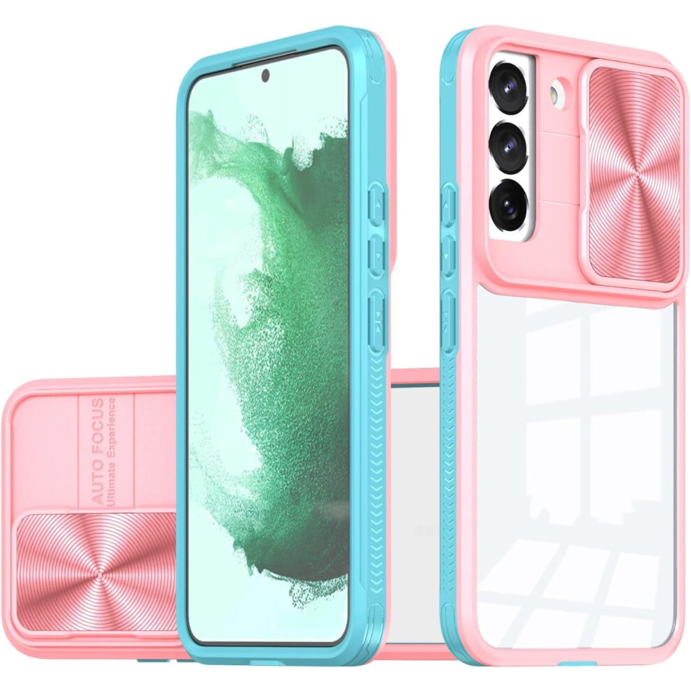Sliding Window Clear Resin Phone Case Compatible With Samsung Galaxy S24 Â Transparent Lens, Shockproof & Drop-Proof 9365509573037