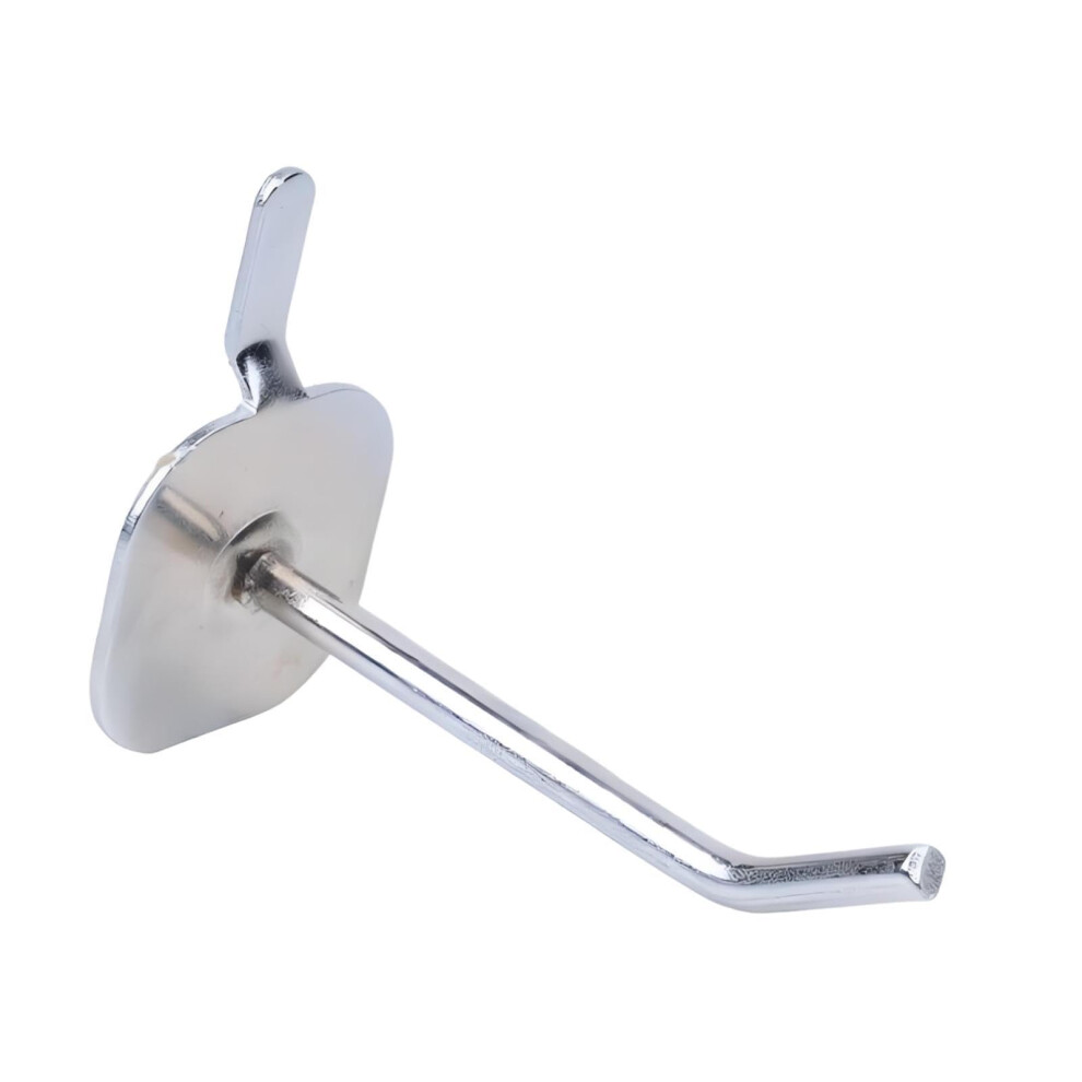 10X Metal Pegboard Hooks For Garage Organization, Heavy Duty Display Hanger With Precise 5.7Cm Fit 9310869813101