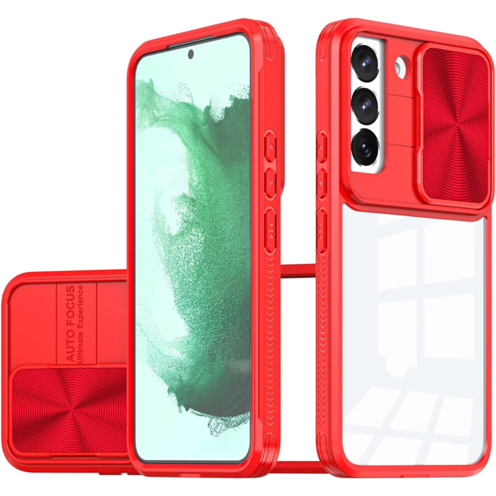 Sliding Window Clear Resin Case For Compatible With Samsung Galaxy S24 Ultra Â Transparent Lens, Shockproof & Drop-Proof 9365509574720