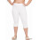Plus Size Essential Basic Bomull Spandex Stretch Nedanför Knä 15" Långa Leggings 1