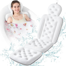 Bath Cushion with Suction Cups for Head and Neck Support