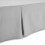 Lightweight Pleated Bed Skirt, Full, Light Grey, Solid 3