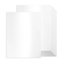 Hvidt, glitrende kartonpapir, 24 ark 8,5"x11", 80 lb metallisk printerpapir til invitationer, hobbyartikler, etiketter, tags, visitkort –