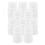 NICEXMAS Medicinflaska Medicinflaskor Vit Plast 10-pack 4