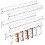Acrylic Sunglasses Organizer with Visible Frame Display, Wall Mounted Scratch Storage Rack 3