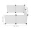 1Set Plastic Kattenbak Omheining Spatscherm Thuis Wit PP 2